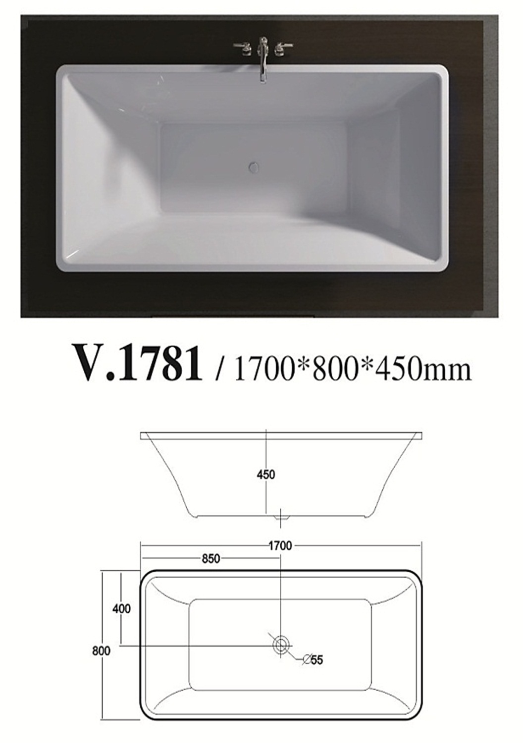 Bồn tắm Việt Mỹ V.1781